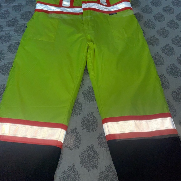 HiVis Insulated Bib Overalls Work King Safety Size 4XL Mens - Picture 5 of 13